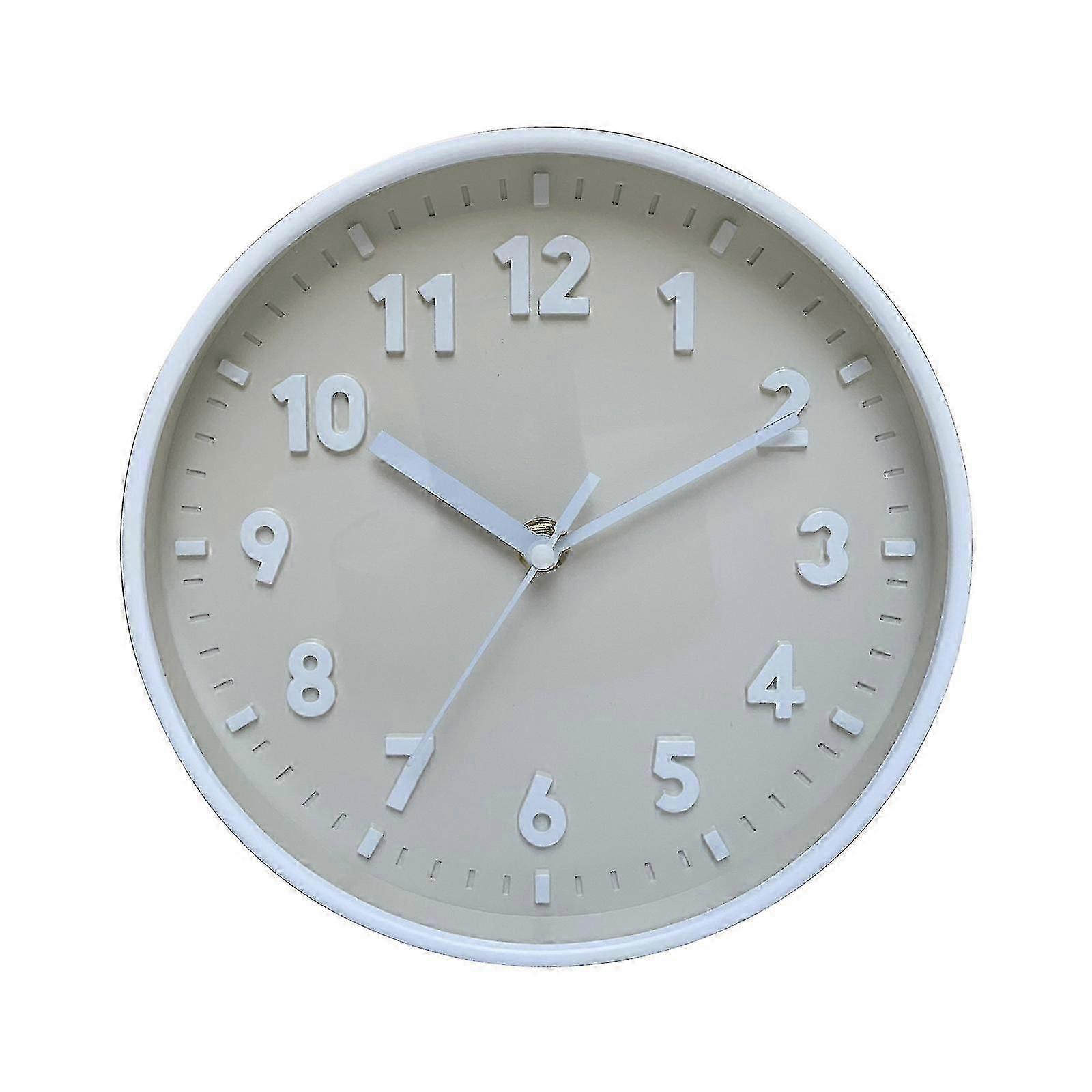 Modern Simple Wall Clock 8 Inch Candy Color Silent For Time Clocks Ornamentp