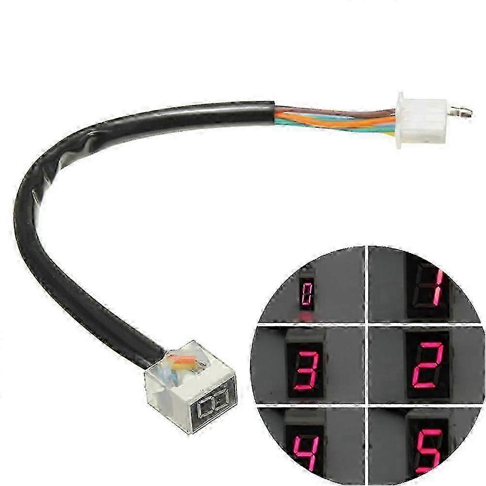 Universal LED Motorcycle Gear & Speed Digital Indicator with Shift Lever Sensor