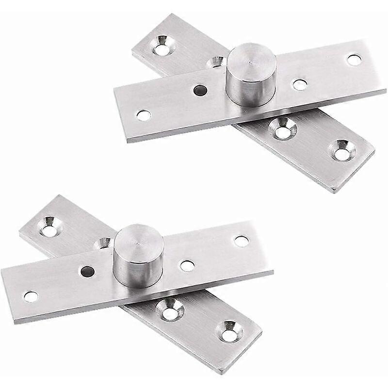 360 Degree Hidden Rotation Pivot Door Hinges 2 PCS Pivot Hinge for Door Thickened Hinge Wooden Upper Lower Door Hinge for Cabinet Window Door