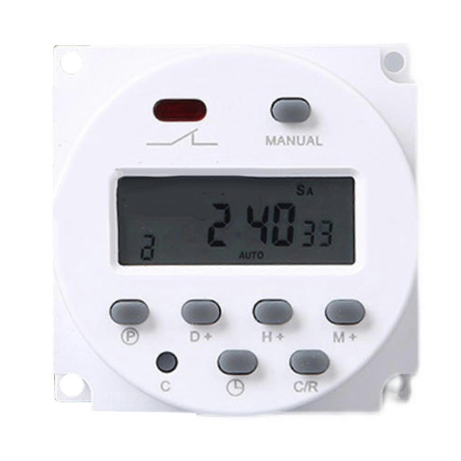 Digital Timer Switch 17 Groups Timings High Precise Anti Interference Microcomputer Time Relay Timer Switch 220V