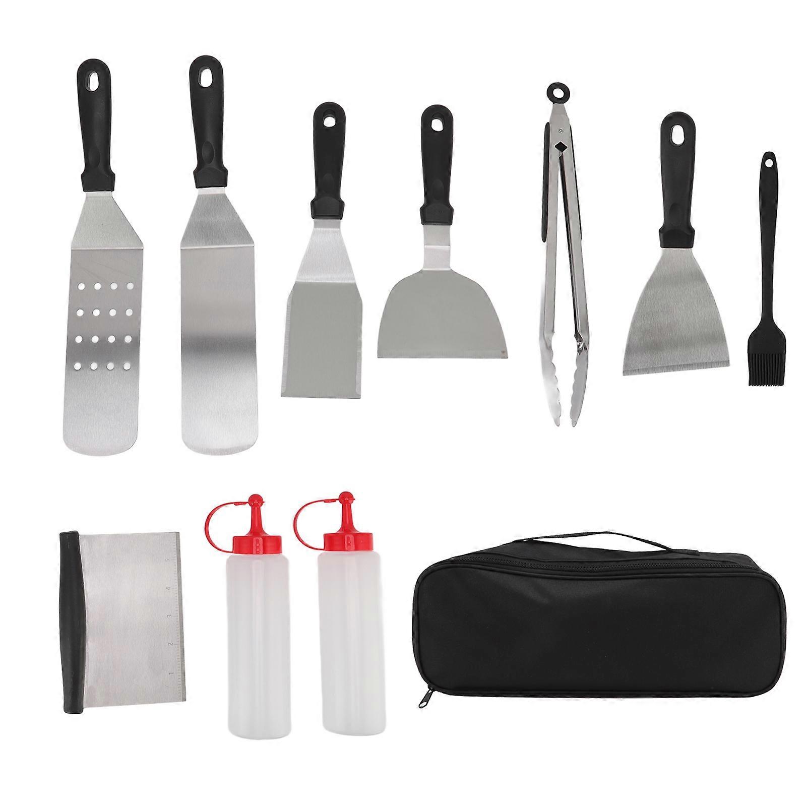 Multipurpose Griddle Tools, Stainless Steel Set with Dishwasher Safe Components for Effortless Cleaning