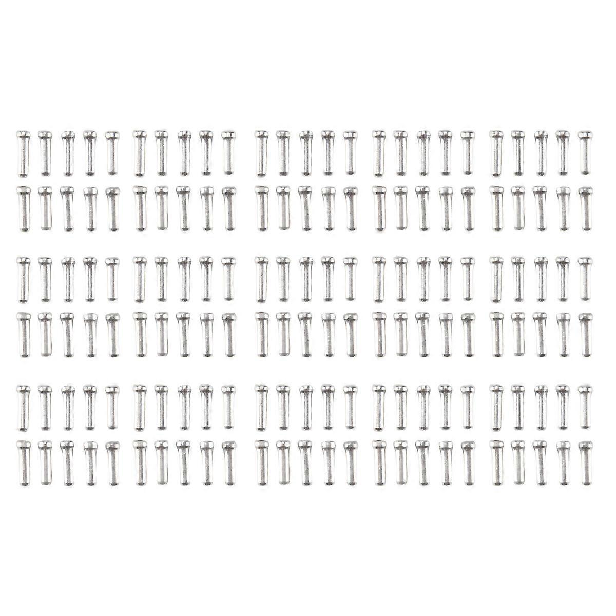 150Pcs Cable End Brake Cable Cap, Aluminum Mountain Bicycle Brake Cable Cap End Tips Crimp