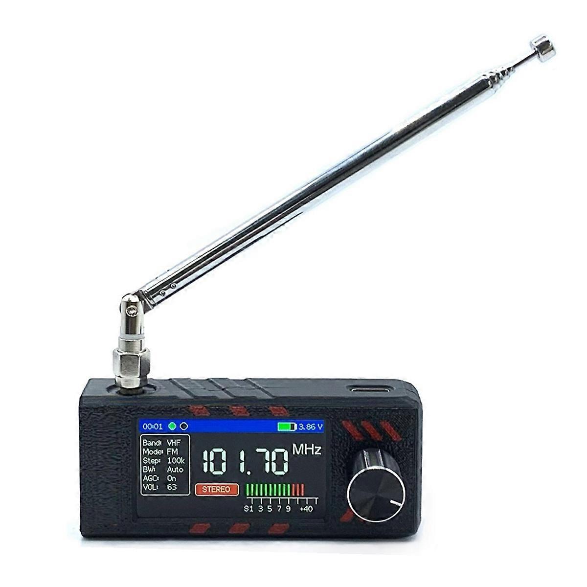 0.5-108Mhz Mini SI4732 Full-Band Radio Receiver, Supports FM AM (MW and SW) and SSB Built-in Headph