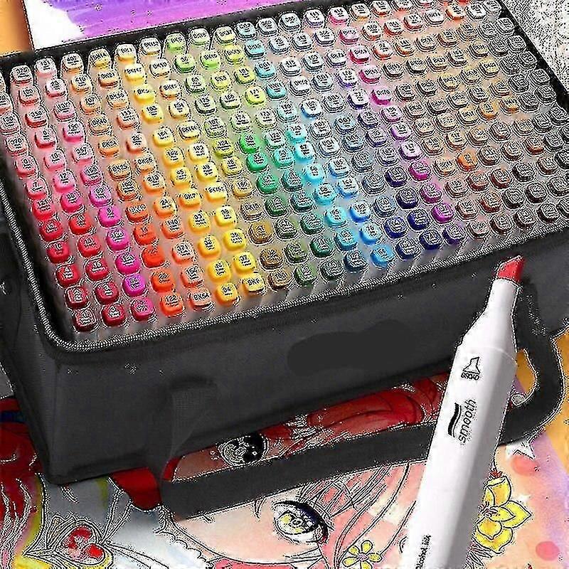 12/24/30/40/60/80 Colors Alcohol Sketch Marker Pen Double Tip Art Marker Pen Set For Drawing And Coloring Underline