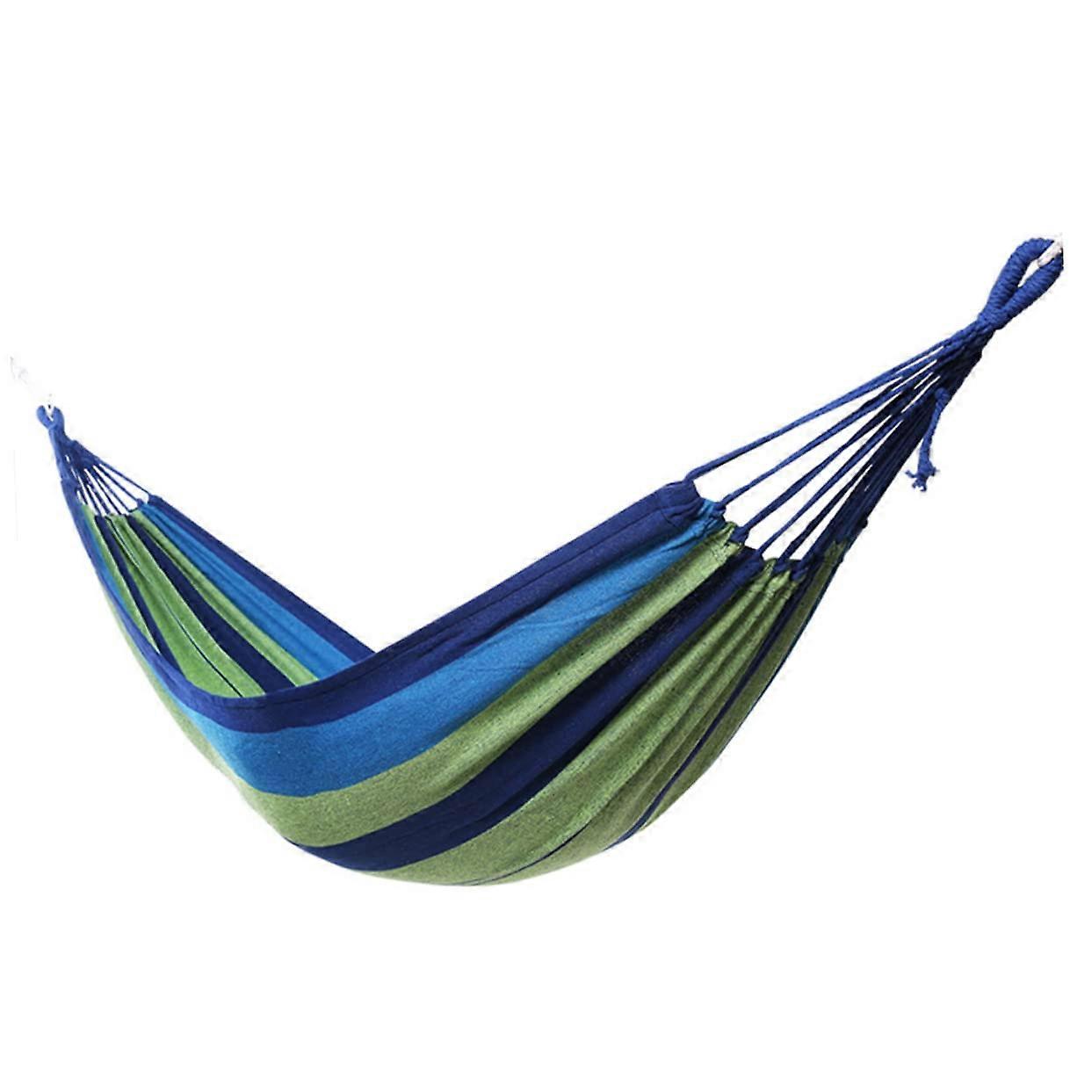 Thickened Widened Camping Hammock for Beach and Outdoor Use, Durable Polyester, Extra Strength, 2-Person Capacity