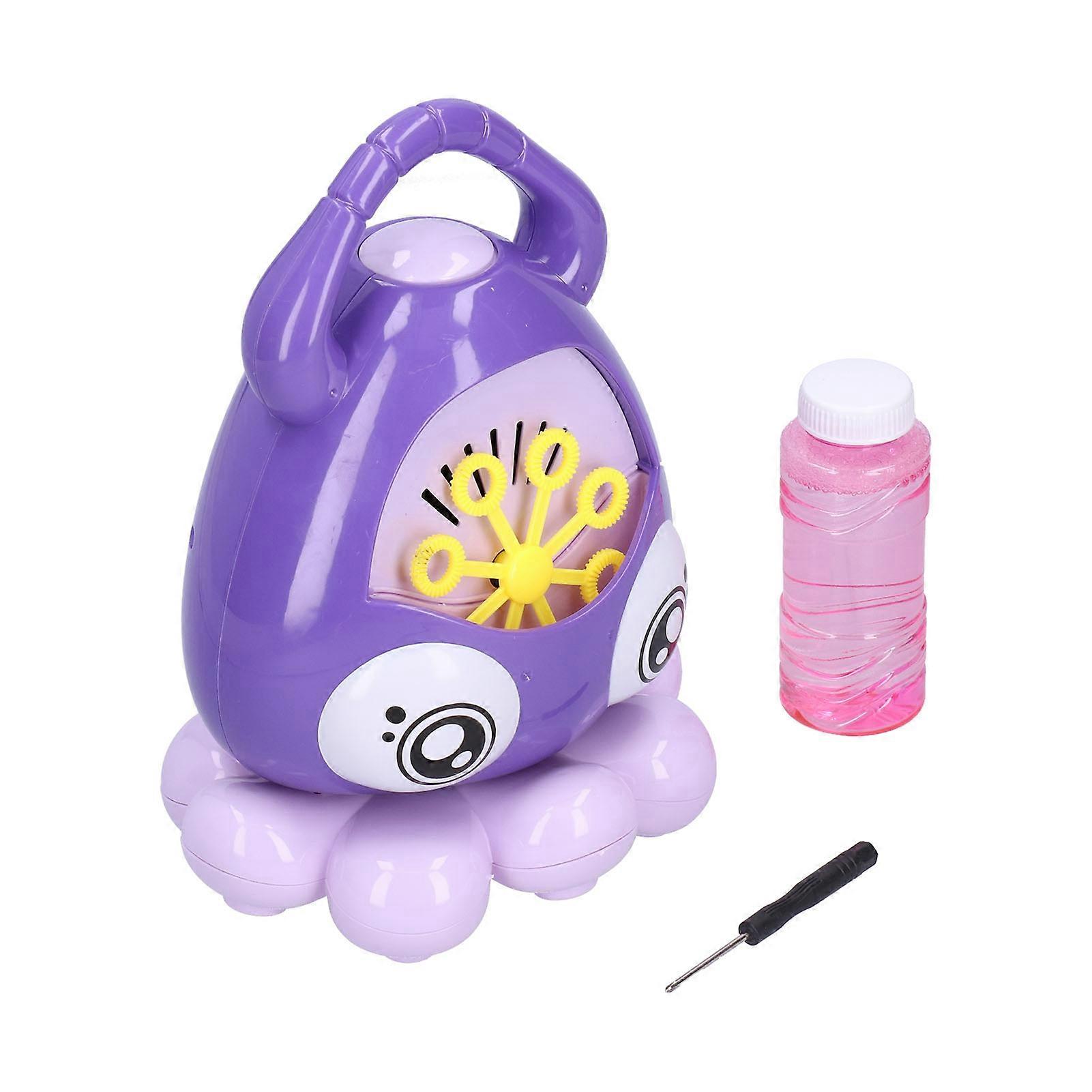 Portable Bubble Machine Automatic Bubble Blowing Maker with Music Function for Toddlers