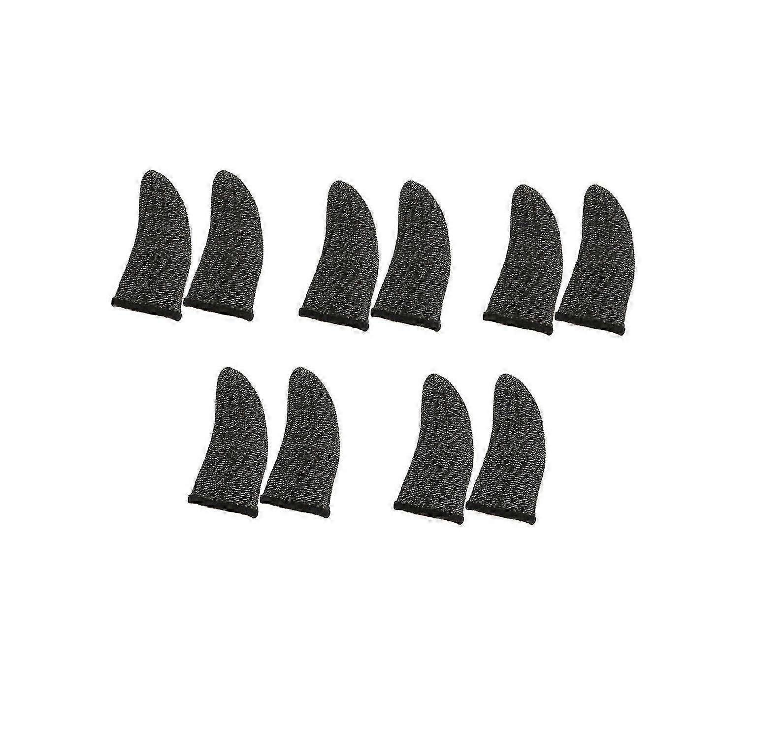 10Pcs Screen Gaming Finger Sleeve Game Controller Mobile Sweatproof Gloves
