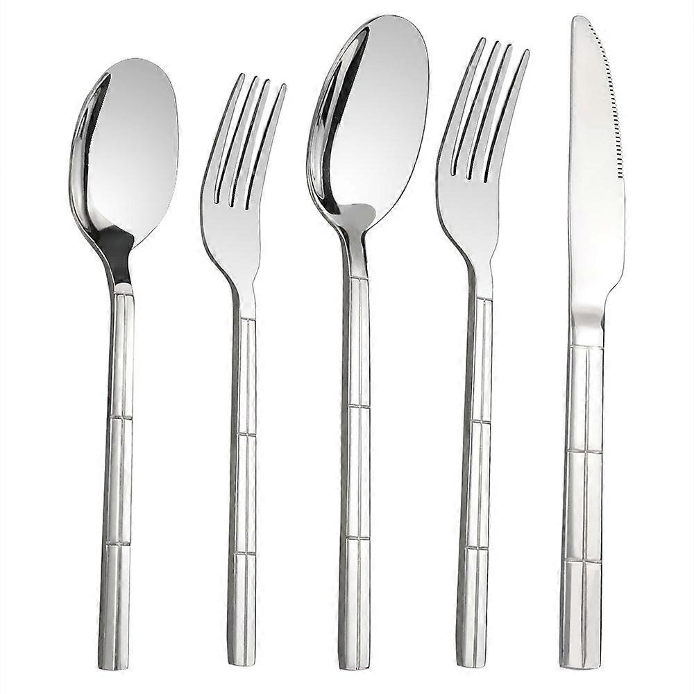 30 Piece Stainless Steel Flatware Silverware Set for Service for 6