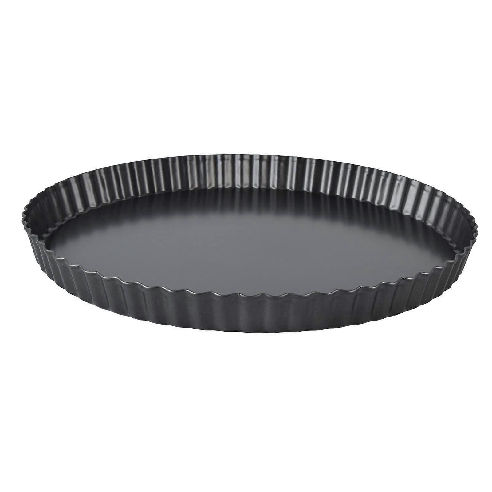 Tart Pan 13 Inch Nonstick Quiche Pan with Removable Bottom, Thick Pie Pan for Baking Pizza and Pies, Easy to Clean