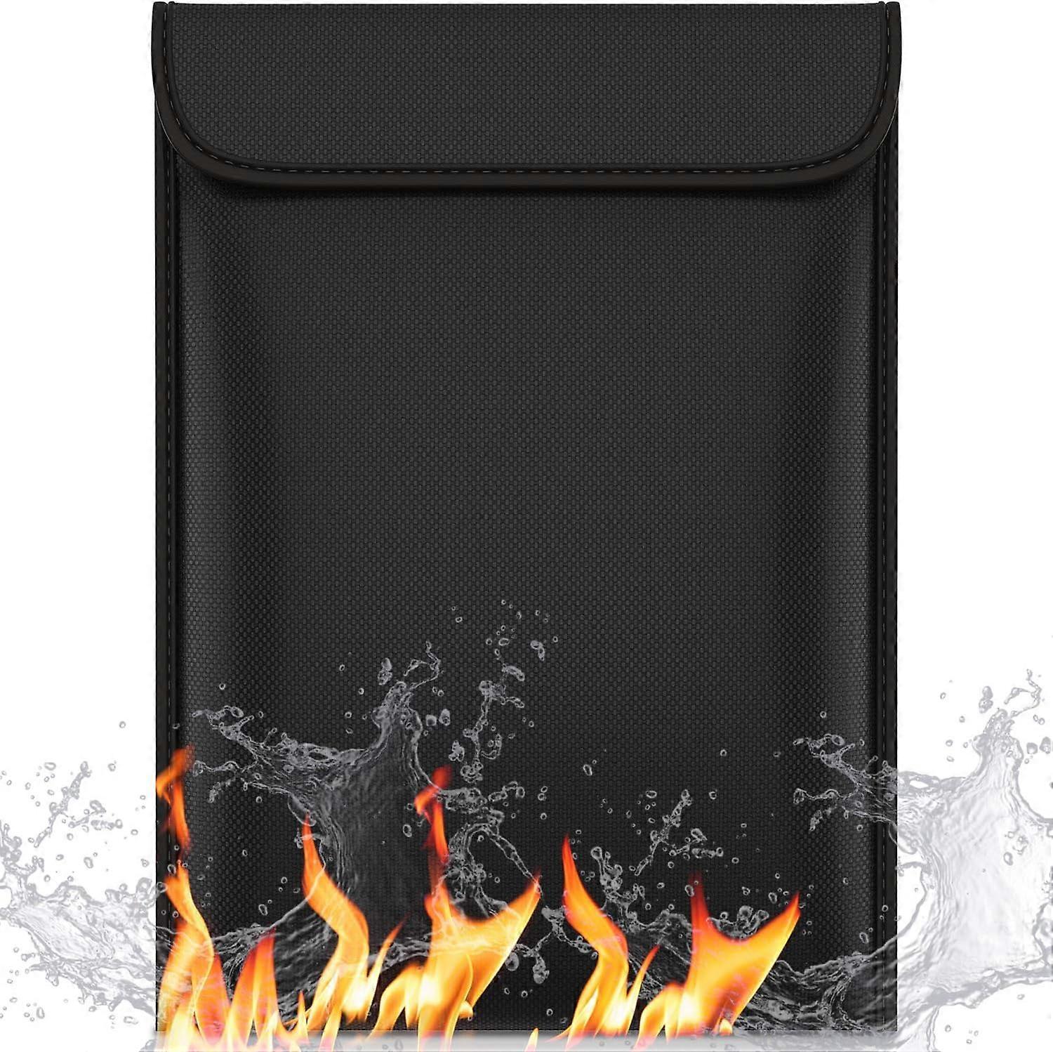 Fireproof document bag - black