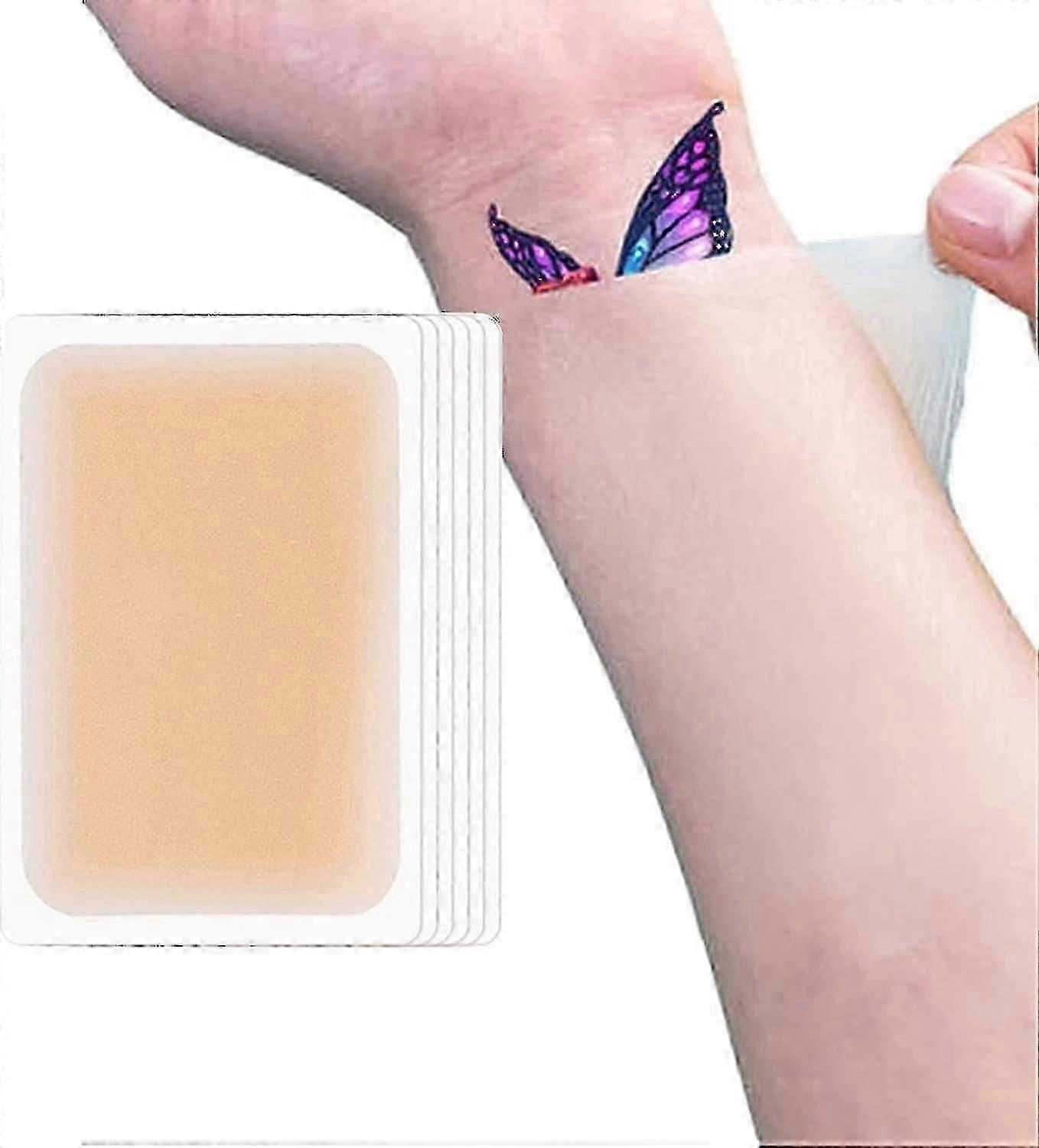 12 Pcs Tattoo Cover Up Sticker, Ultra-thin Invisible Breathable Waterproof Tattoo Concealing Tape Tattoo Flaw Conceal Tape Scar Covering Sticker