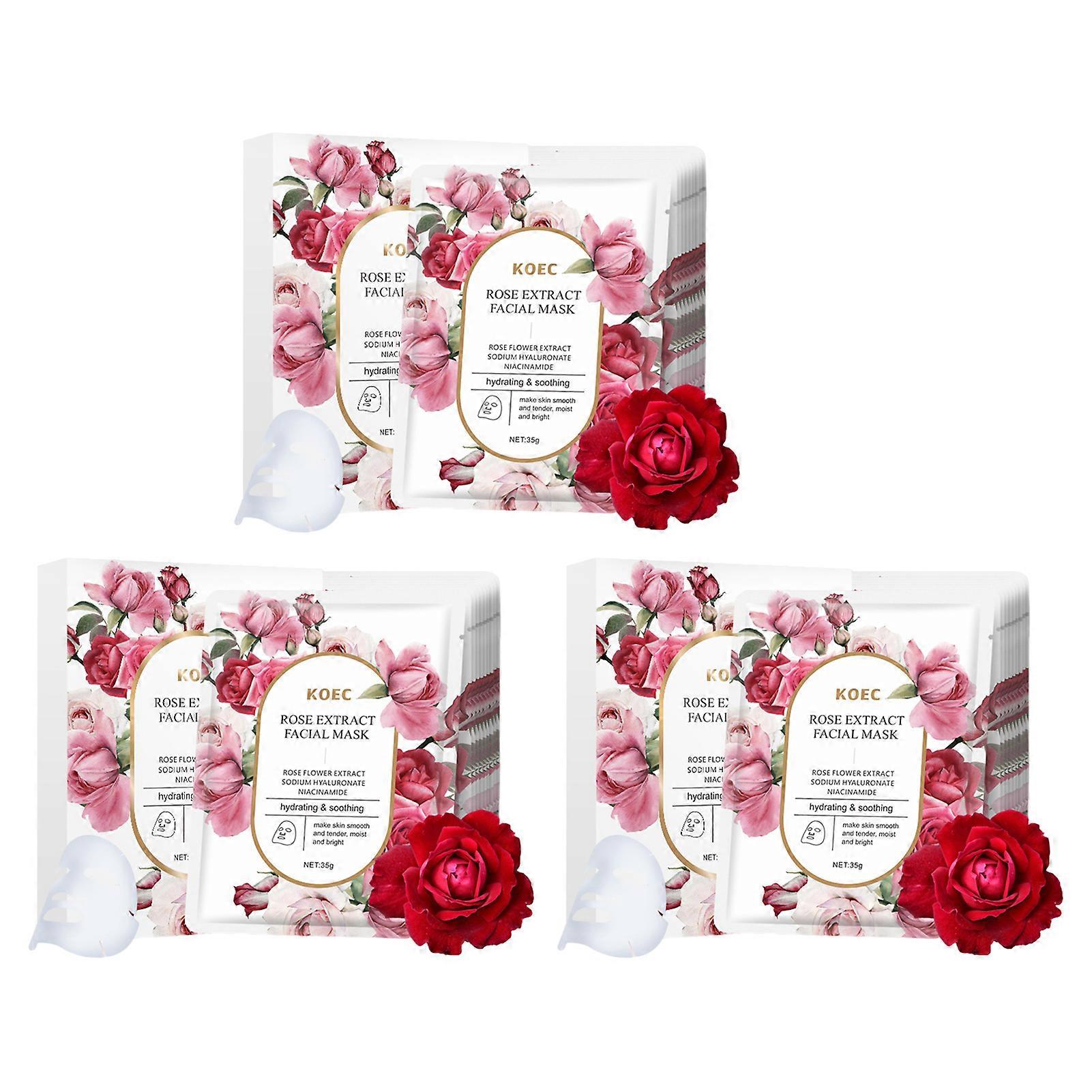 Rose Essence Mask 5-Pack - Hydrating, Soothing, Stabilizing, Nourishing the Skin