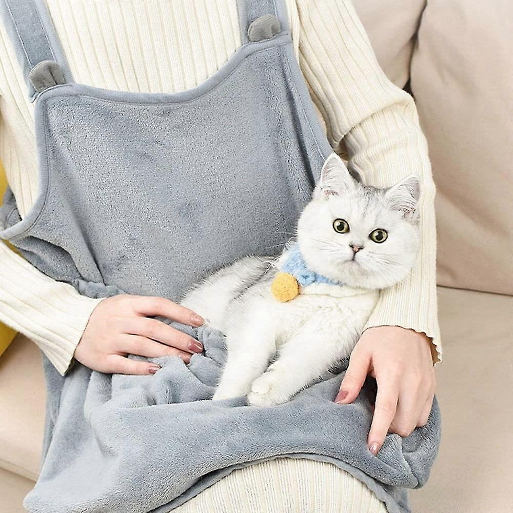 Sleep pocket with pet carrier apron, portable hands shoulder front cat carrier bag
