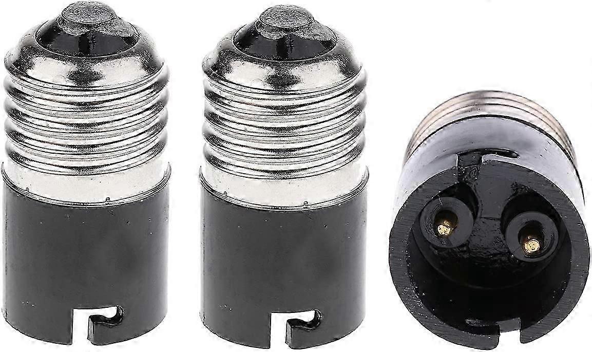 E27 to B22 bulb adapter-converter, E27 Edison to B22 bayonet bulb base converter (3-pack)