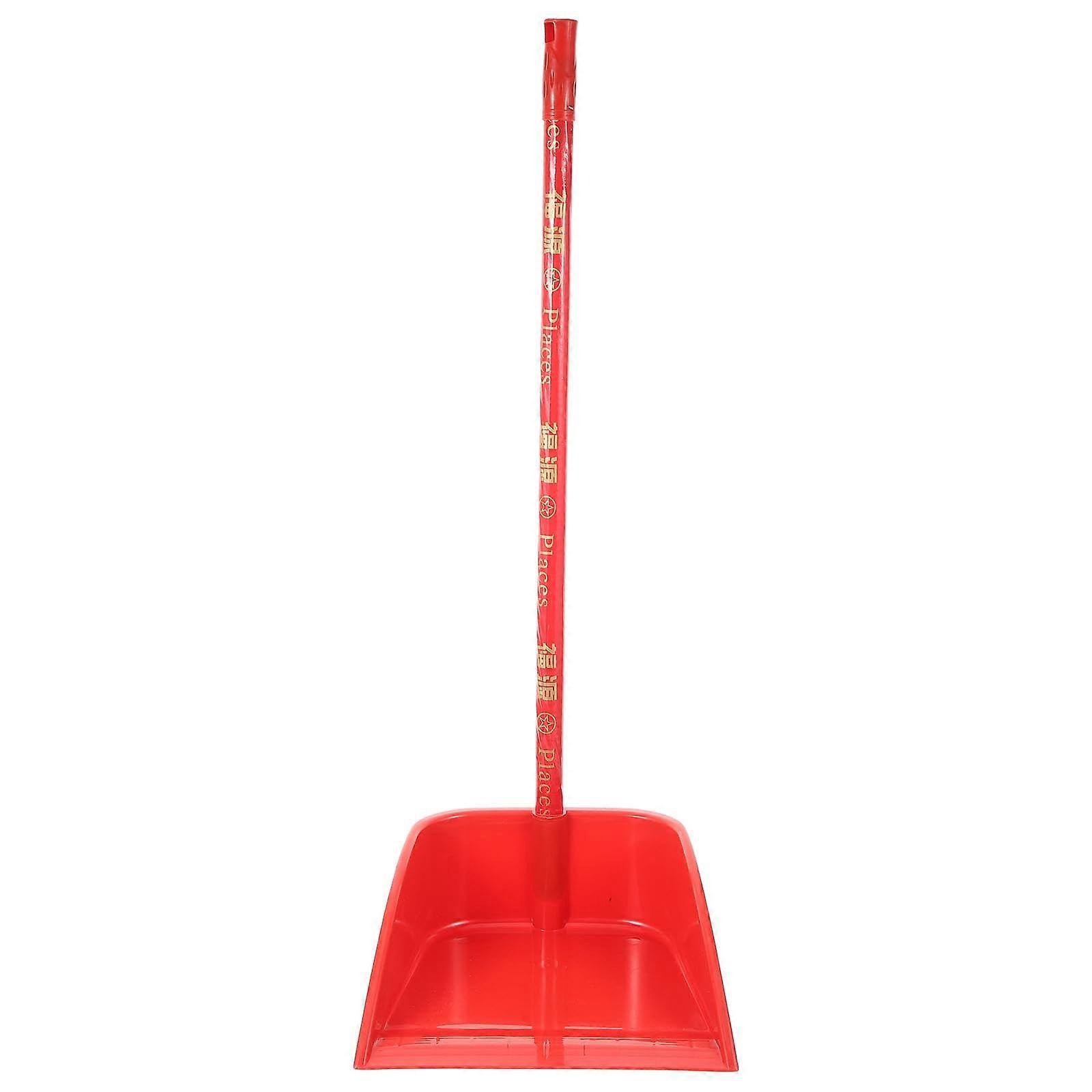 Dustpan Durable Long-Handle Plastic Reusable For Home Office And Restaurant Seamless Design Efficient Trash Collection