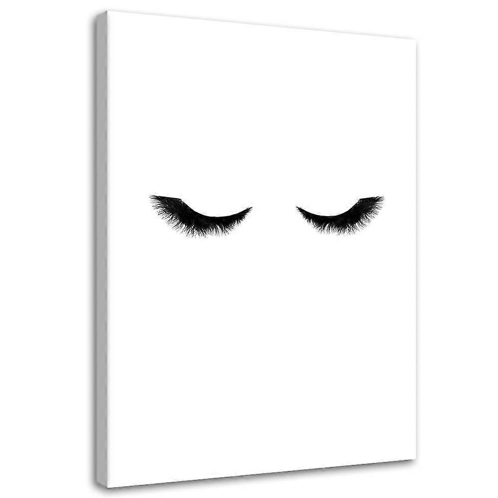 Impression sur toile, Cils longs - 70x100