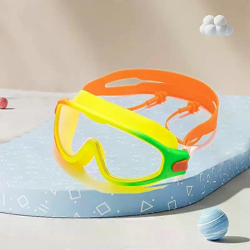 Youth swimming goggles, diving goggles, waterproof and anti fog high-definition large frame swimming accessories