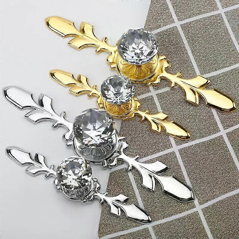 Luxury Diamond Crystal Handles Knobs Shoebox Cabinet Closet Door Drawer Knobs Wardrobe Pulls