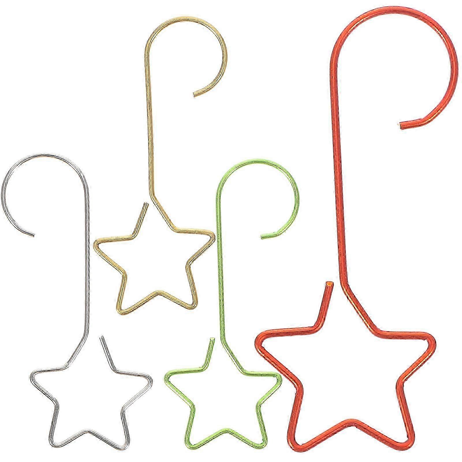 80pcs Xmas Ornaments Hooks Xmas Stocking Hooks Christmas Decoration Hanging Hooks