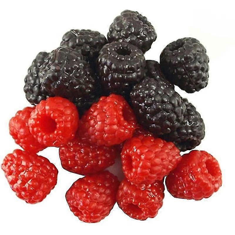 30pcs Artificial Raspberry Fake Fruit, PVC Simulation Decor