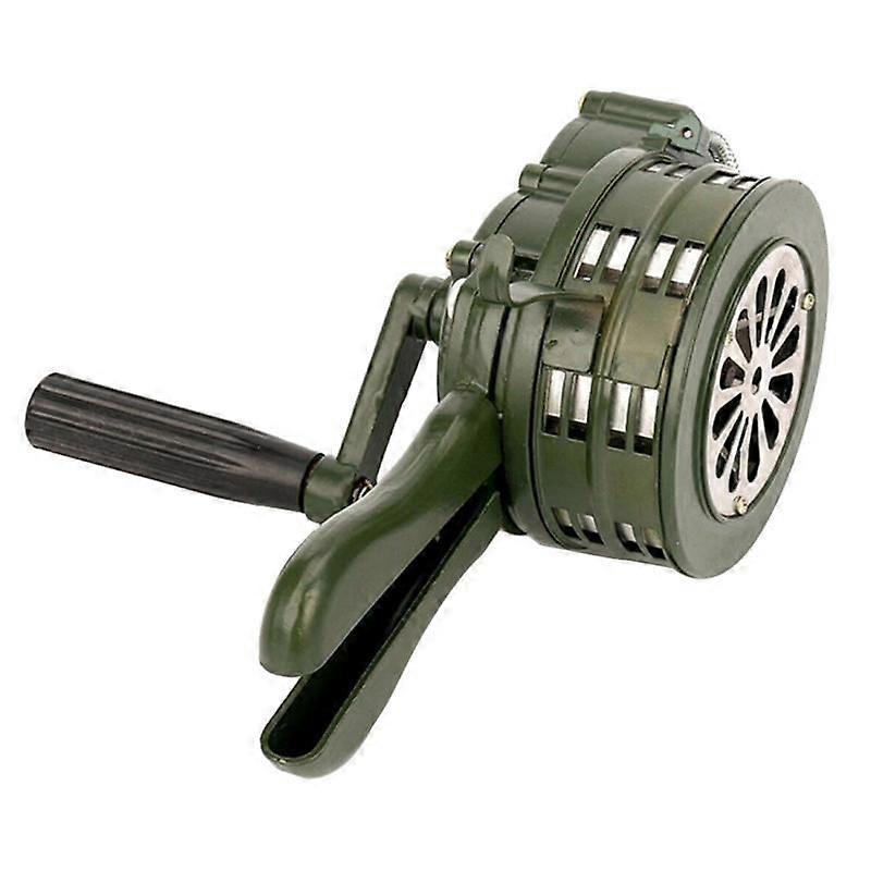 Emergency Hand Crank Siren Horn 110DB Manual Operated Warning School Shopping Fire Air Safety Alarm System