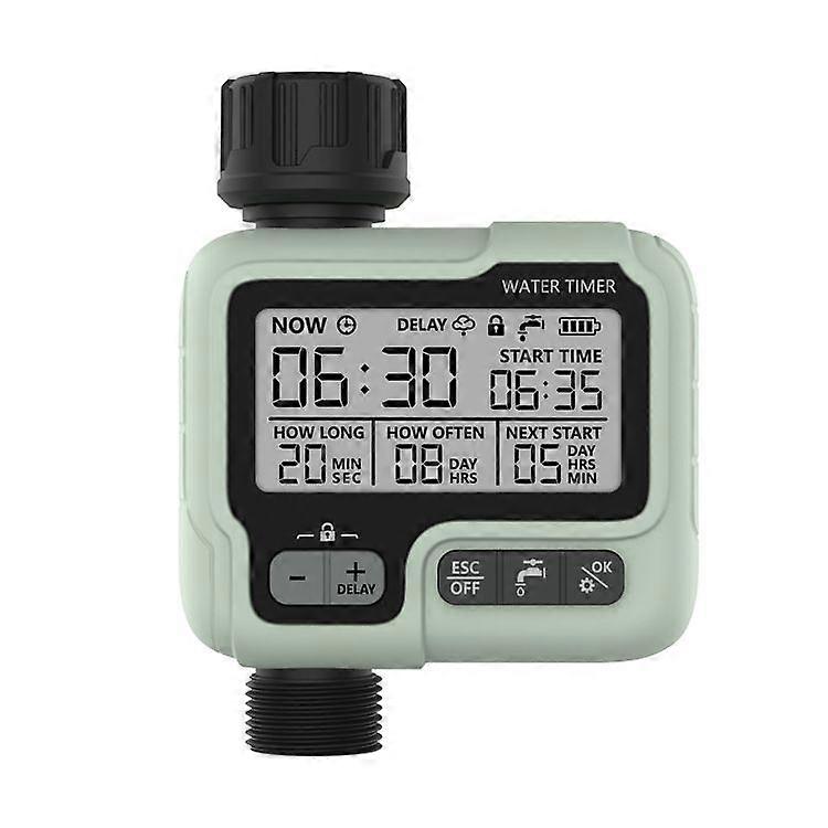 Garden Sprinkler Timer,Water Timer Programmable Outdoor Hose Timer with Rain Delay/Auto/Manual 3 Modes,Waterproof Digital Irrigation Timer System for 