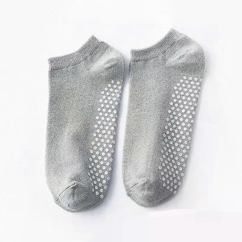 Joogaharjoitussukat Liimatut liukastumista estävät ja hengittävät puuvillaiset joogaurheilusukat