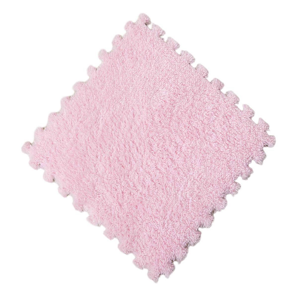 Plush Interlocking Shaggy Floor Mats