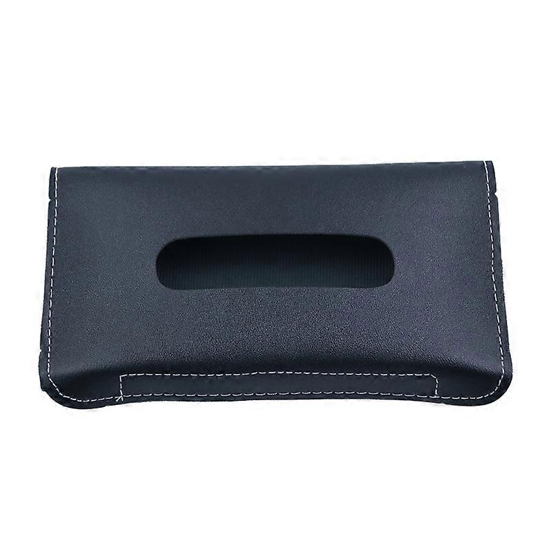 Car Armrest Box Sun Visor Hanging Leather Tissue Box