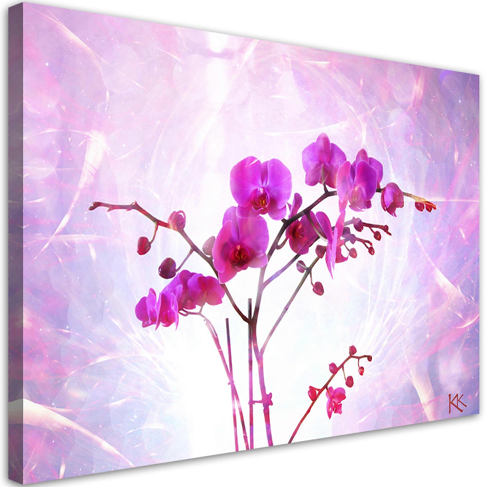Impression sur toile, Orchidée éthérée - 100x70