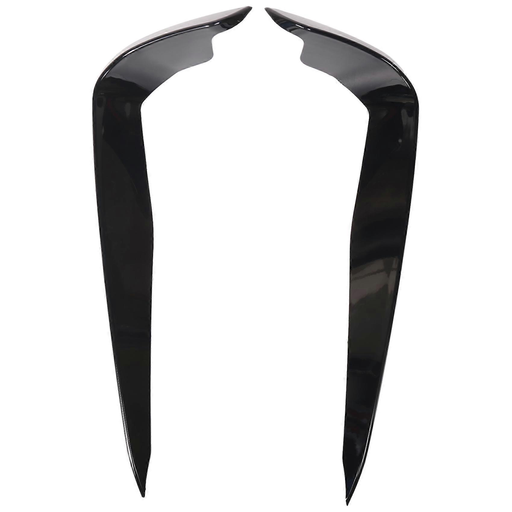 Car Front Bumper Lip Splitter Spoiler Strips for Gloss Black