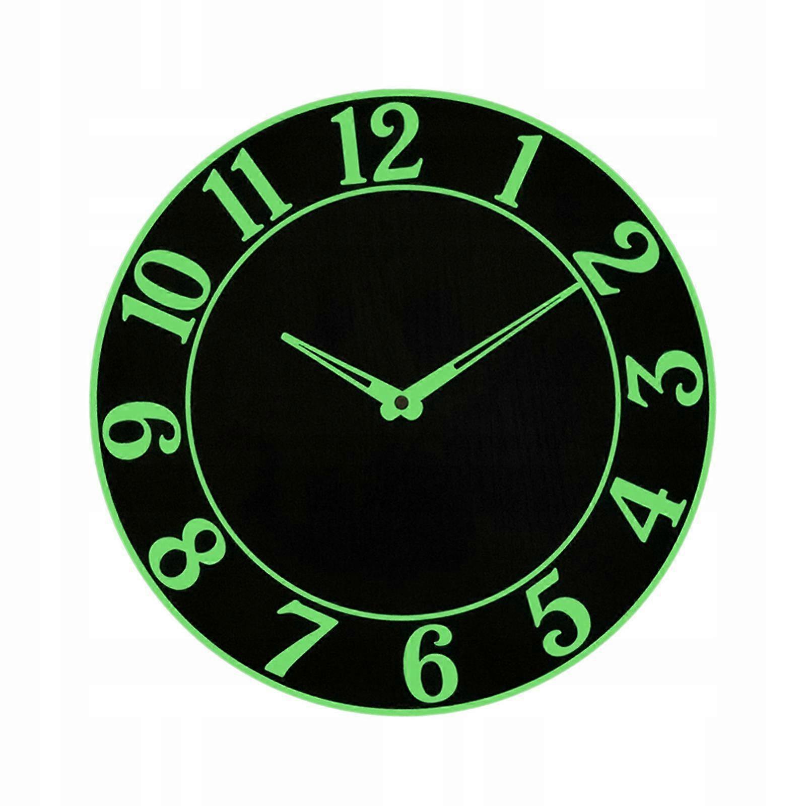 Glowing Illuminated Wall Clock In