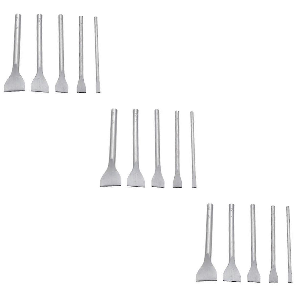 Leather Craft Tool Kits - 3 Sets of 5-Piece Punching Accessories for Sewing Upholstery and DIY Projects