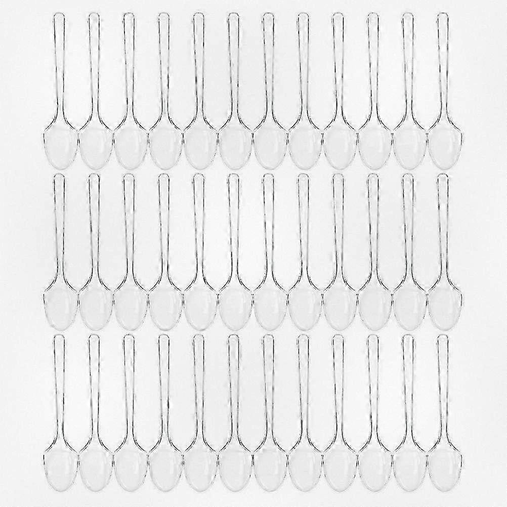 200 Pcs Disposable Flatware Set Including Espresso Spoons, Ice Cream Spoons, and Tea Spoons for Various Uses