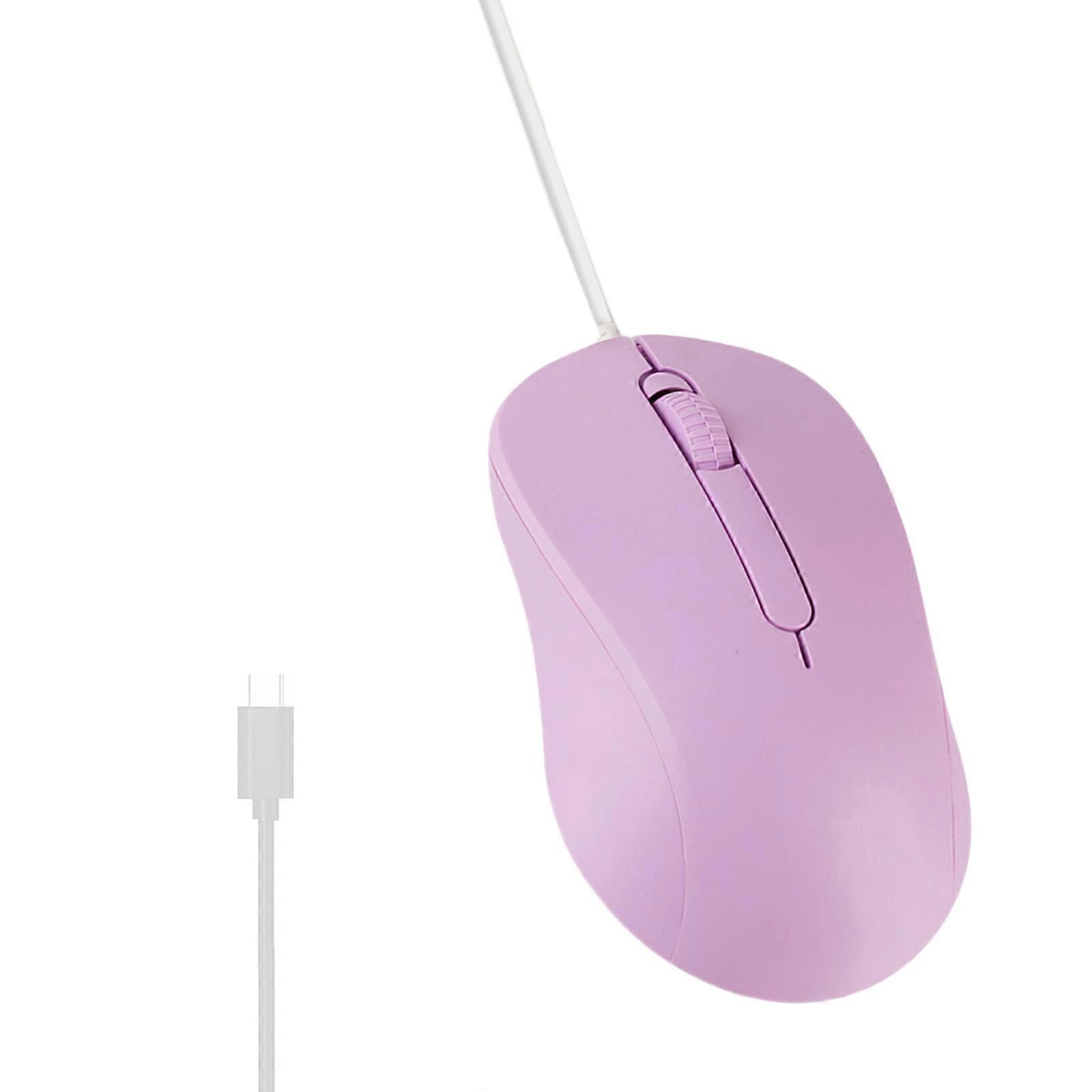 Souris USB C 3 boutons 1000DPI Sensibilité réglable de type C souris de jeu pour PC Win, ordinateur portable et plus d’appareils de type C