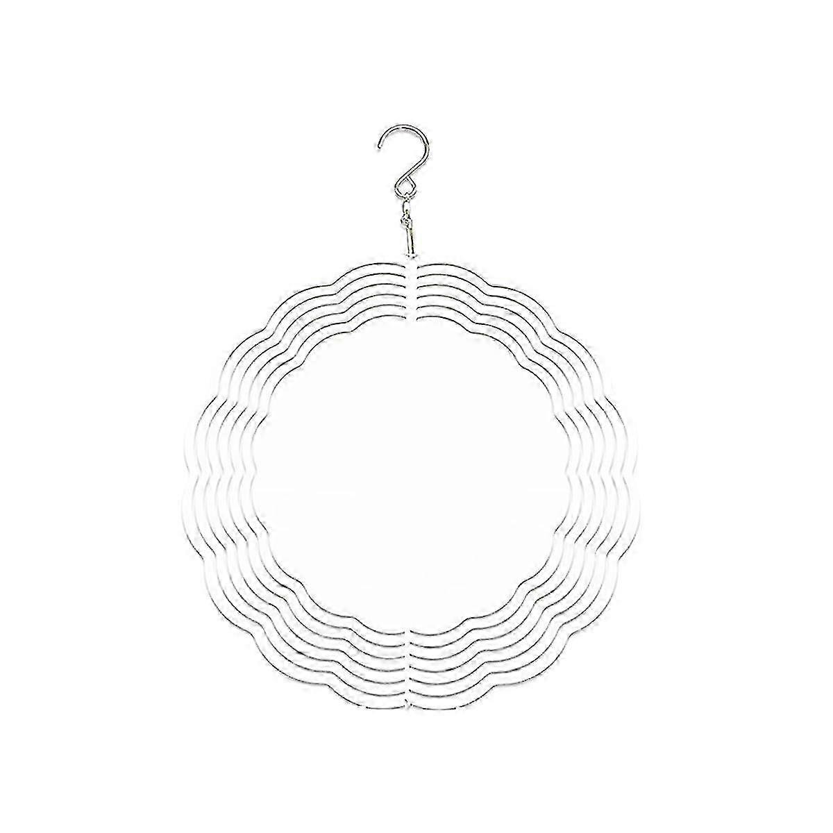 3Pack 10 Polegadas Sublimação Spinner Wind Spinner Blanks, 3D Hanging Spinner para Decoração de Jardim Interno e Externo