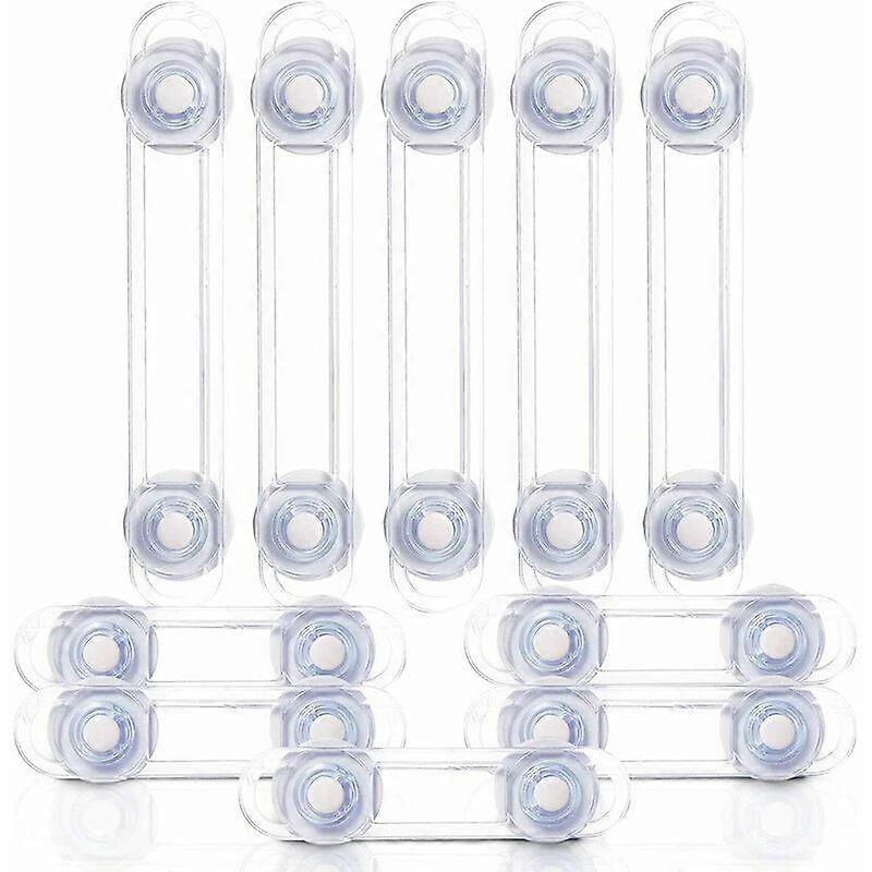 2025 Latest Model 10Pcs Multi-Function Safety Lock, Transparent Anti-Open Soft Belt Safety Lock