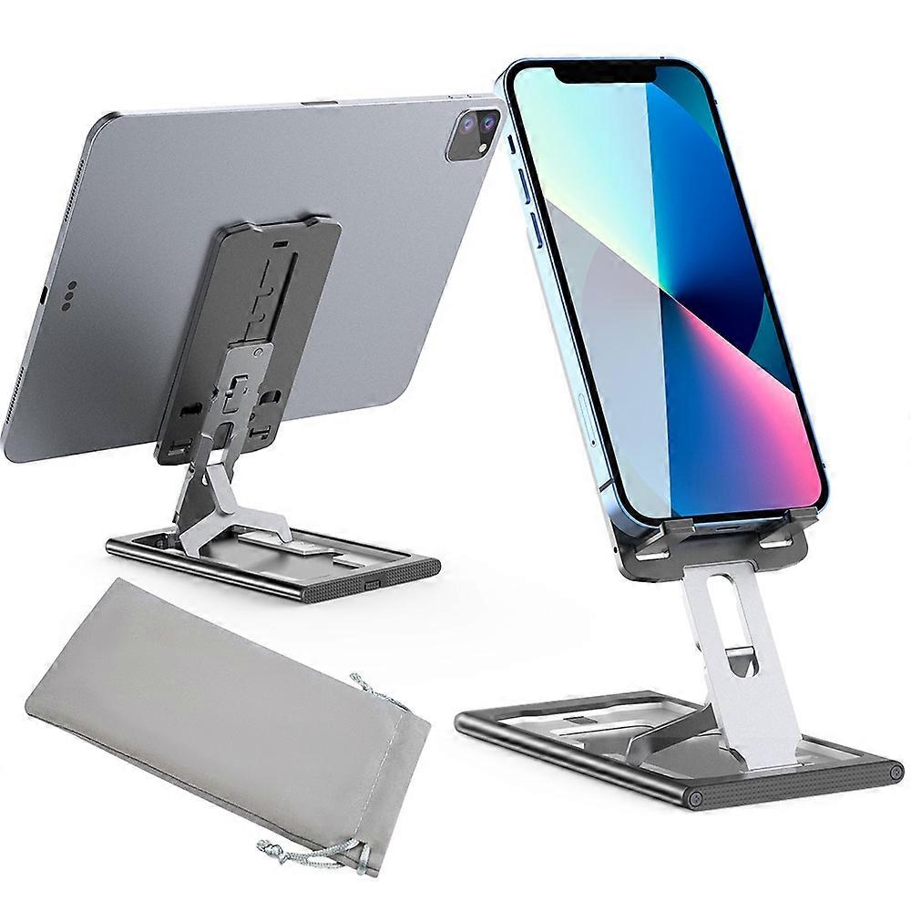 AHASTYLE WG69 Foldable Aluminum Alloy Desktop Stand Multi Angle Adjustable Desktop Holder