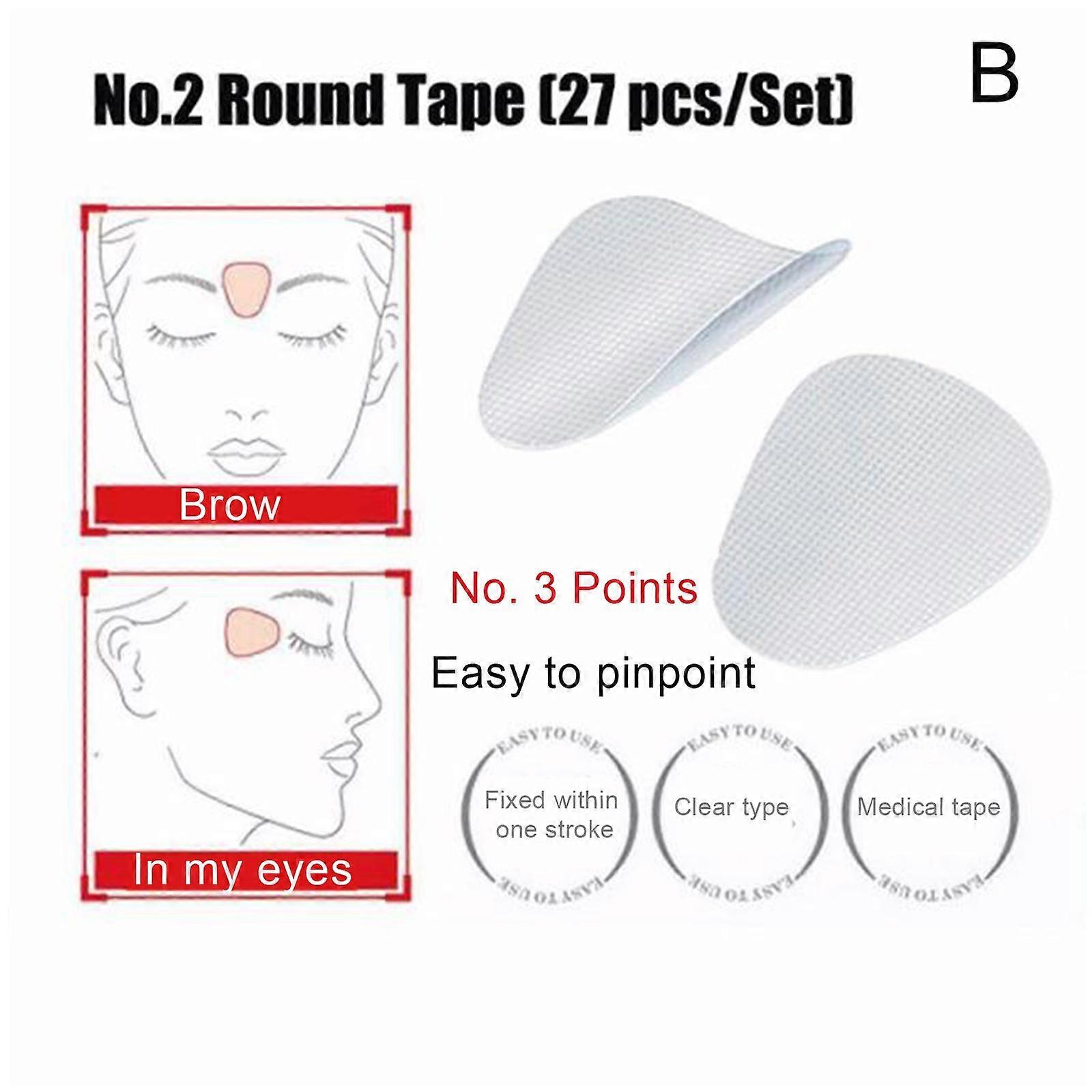 Apricot 27 pieces No. 2 fish (B) $Micro-adjustment of eyebrow lines, Sichuan lines, nasolabial lines, stretching wrinkle beauty patch micro patch
