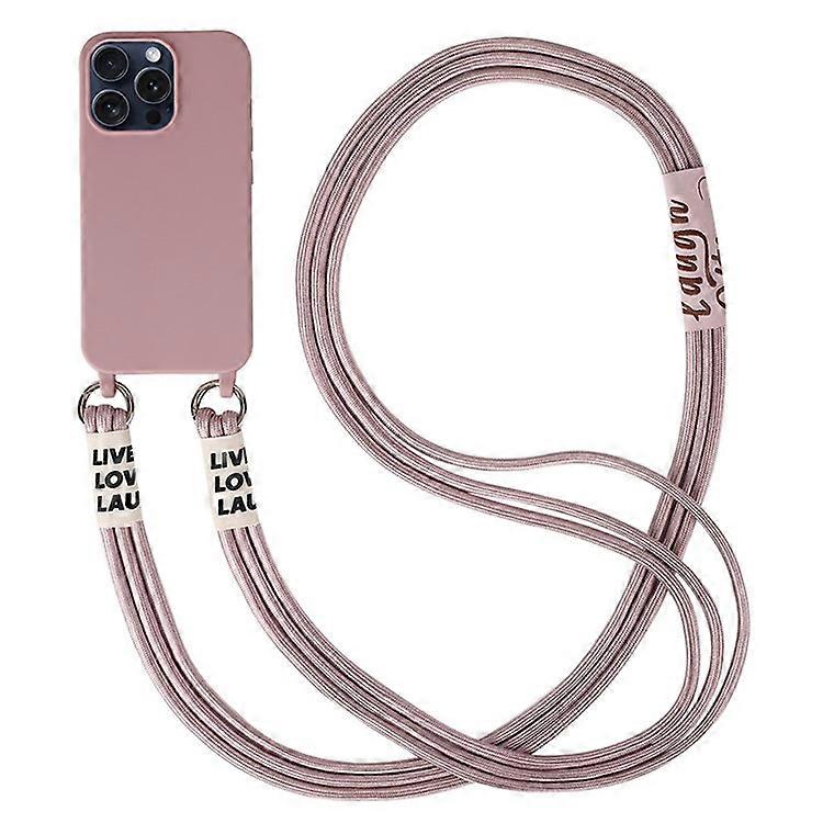 Compatible For iPhone 15 Pro Slim Case 3-Ropes Lanyard TPU Phone Cover