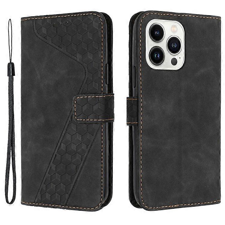 Compatible For iPhone 12 Pro Max PU Leather Cover 7-Shape Imprinted Pattern Phone Case Wallet