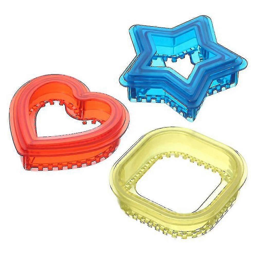 Sandwich Cutter & Sealer - Crustless Maker för Uncrustables - Fyrkantiga, Hjärta, Stjärnformer