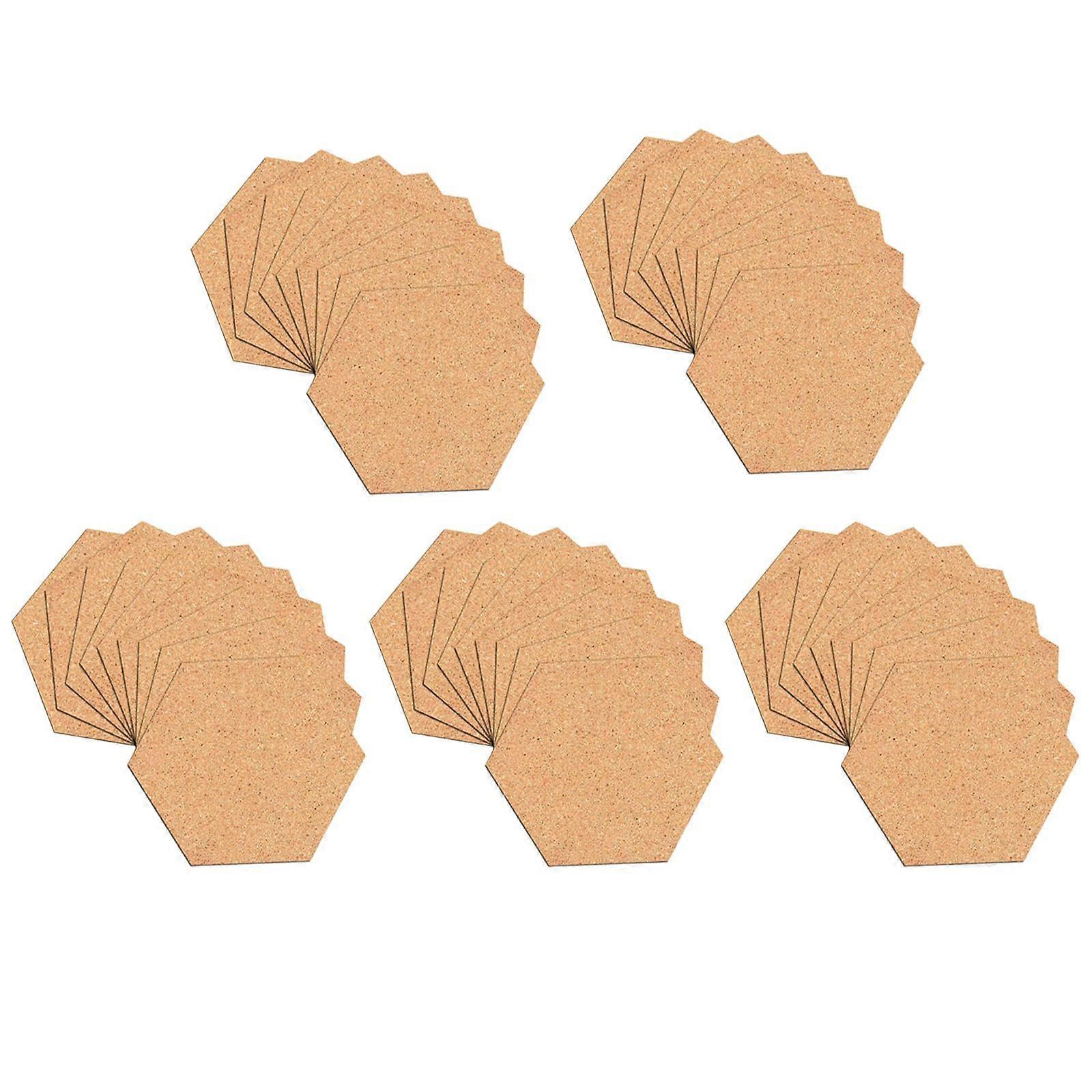 50Pcs Cork Boards, Strong Cork Sheets, Reusable Cork Backing Sheets, Wall Cork