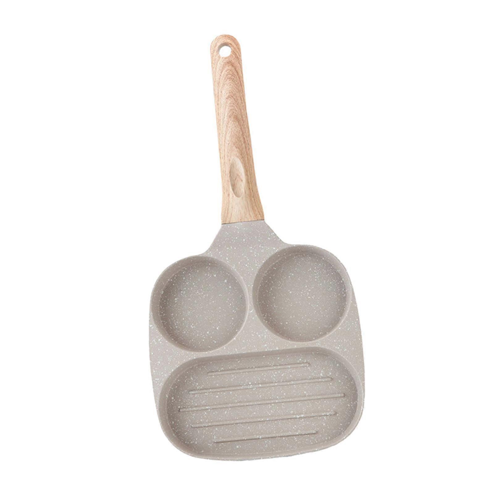 Divided Frying Grill Pan Multi Sectional for Breakfast Cookware Kitchen