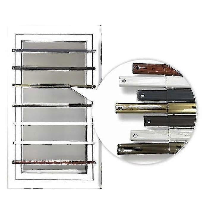 Retractable Window Security Bars, Adjustable Metal Grille Guard for Child Safety and Home Protection