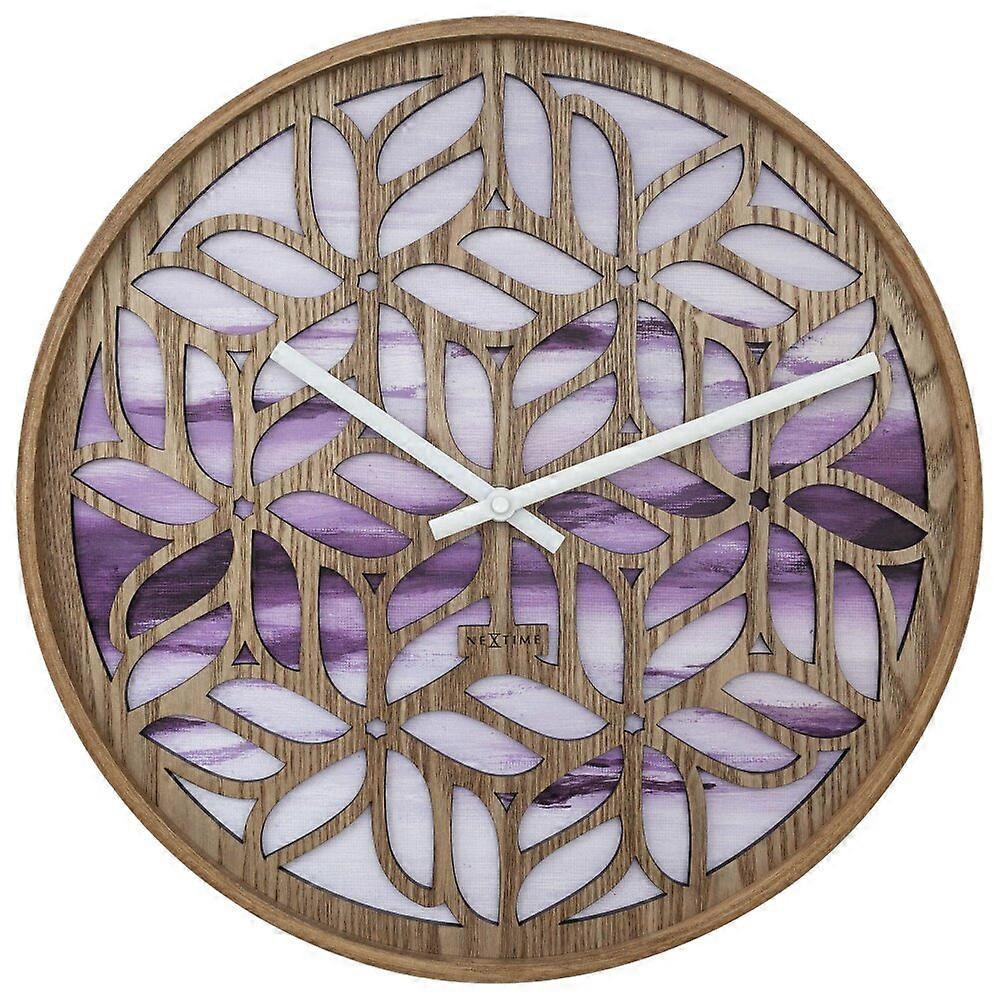 NeXtime - 3308 - Wall Clock - 40cm - violet - Yogi