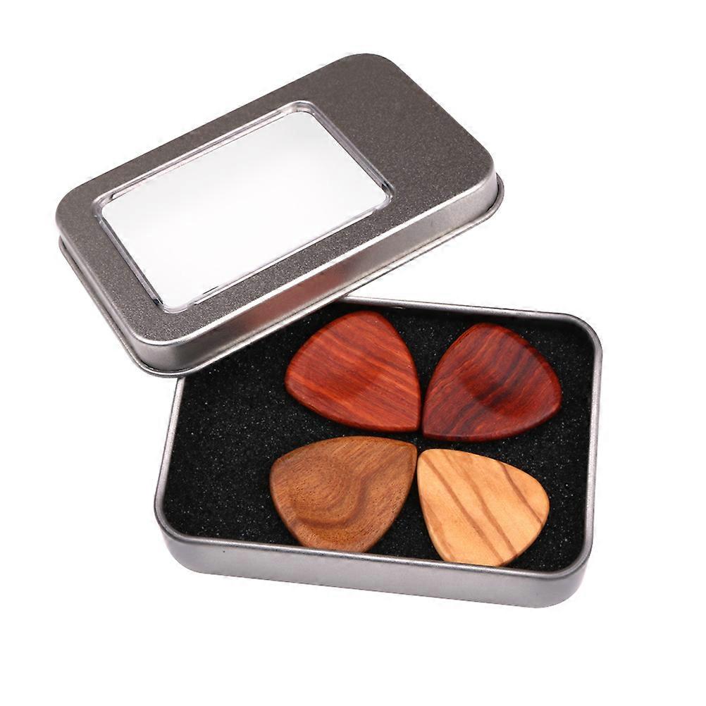 Guitar Plectrum Holders Storage Box Guitar Accessories Guitar Shape Portable 5 Pcs