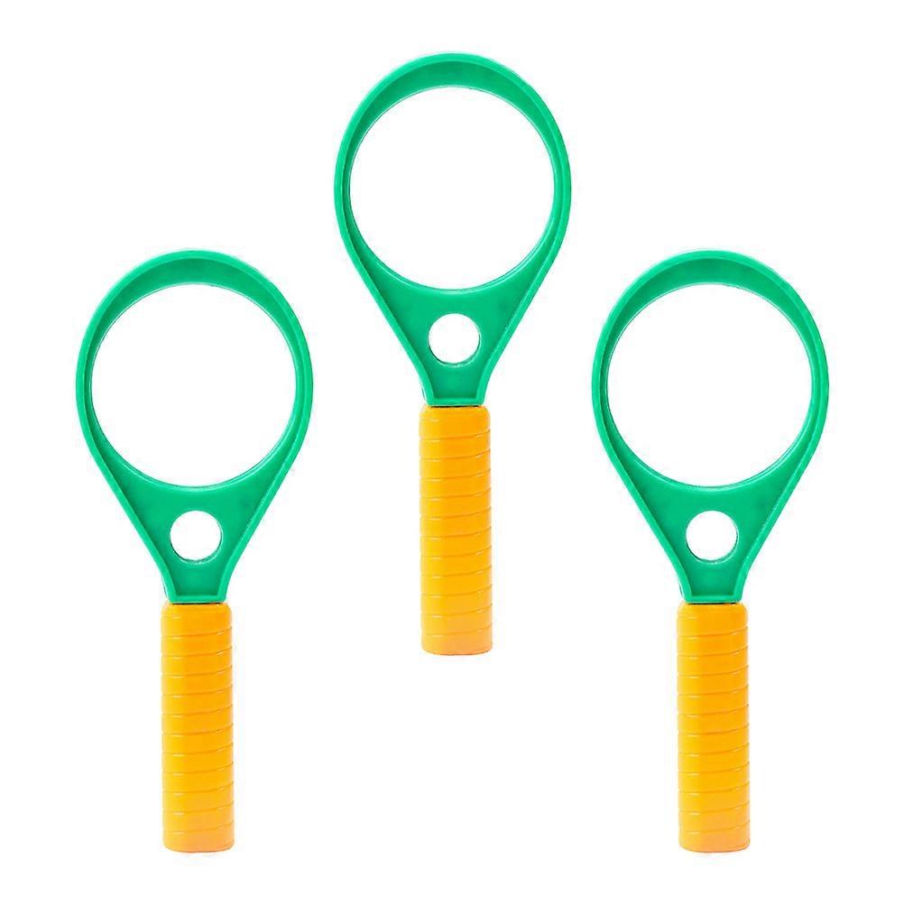 3pcs Handheld Reading Magnifiers for Lightweight Educational Exploration – Ergonomic Design for Books, Insects, Plants and Crafts