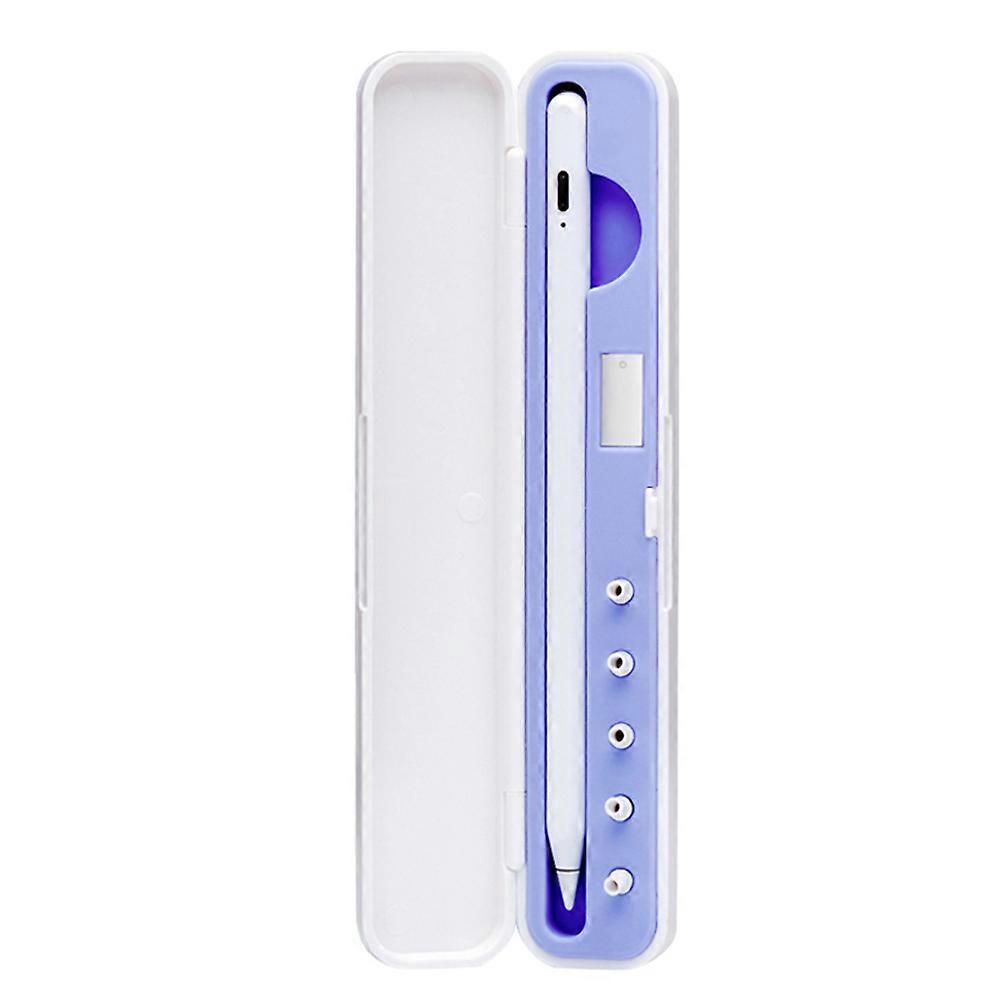 Violet Capacitive Pencil Case Lightweight Storage Box for Stylus Touch Pens Portable Design for Protection and Organization
