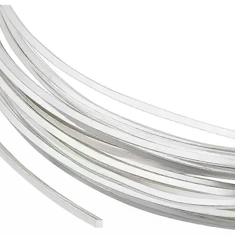 20 Gauge 16 Fuß Messing Quadrat Draht Silber Messing Draht für Schmuck Perlen Kunsthandwerk Arbeit